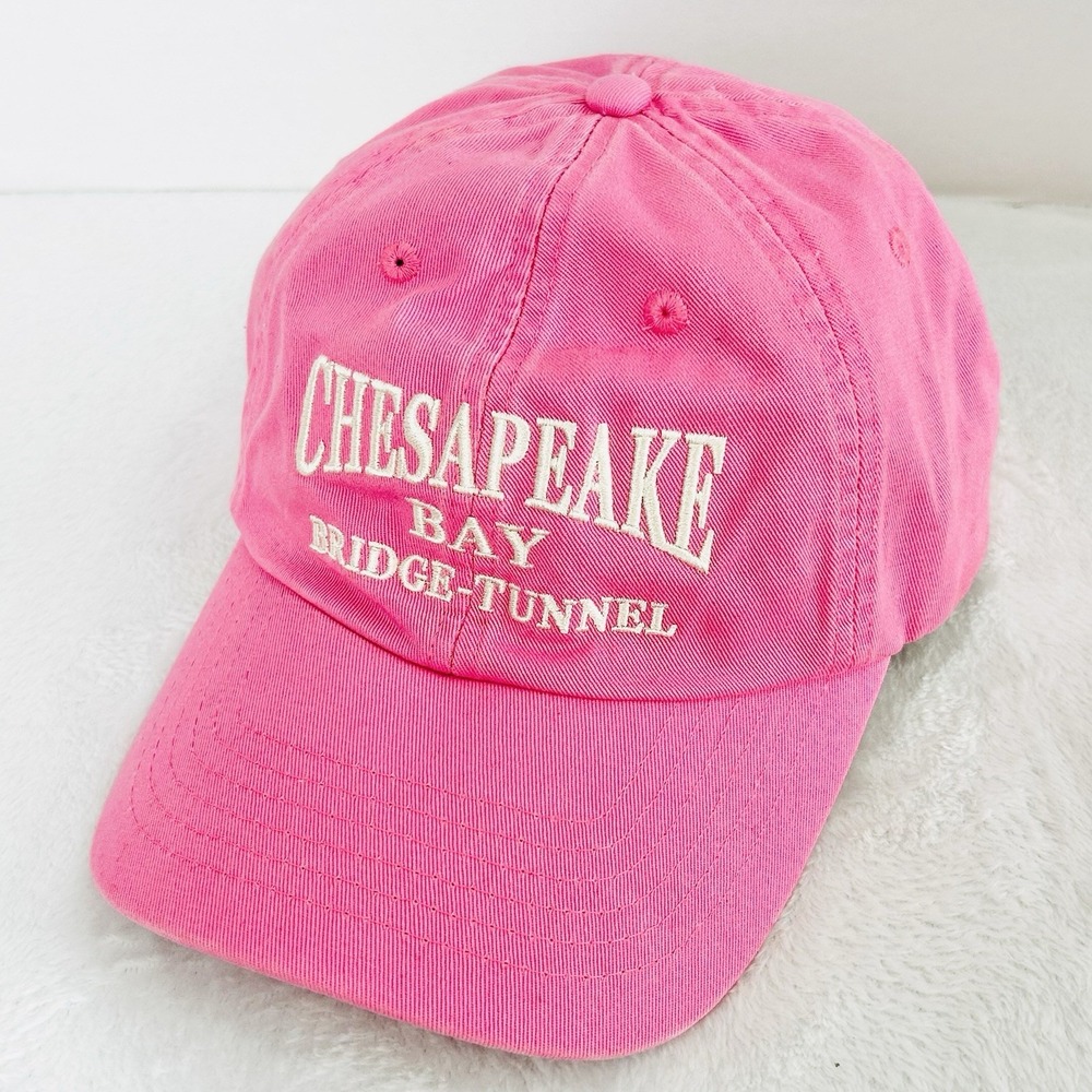 Chesapeake Bay Bridge Tunnel Royal Resortwear Hat Cap Adjustable Strapback Pink